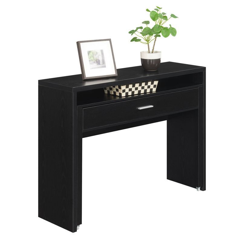 Newport JB Console Sliding Desk with Drawer and Riser - Breighton Home, 3 of 8