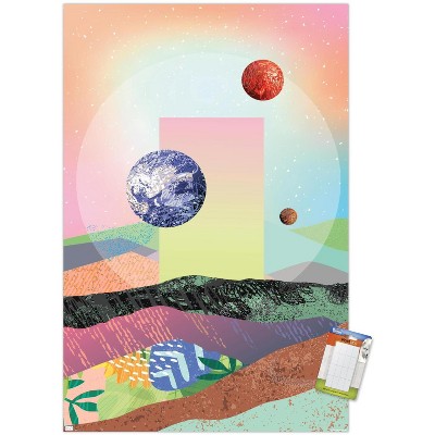 Trends International Abstract Space Unframed Wall Poster Print White 