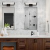 Crystorama Lighting Clinton 1 - Light Vanity in  Matte Black - 2 of 4