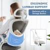 Mesh Breathable Backrest Office Chair, High Back-Adjustable Headrest With Lumbar Upport And Flip-Up Armrests Task Chair-Cuddlewood - 3 of 4