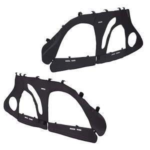 VEVOR Cab Enclosure Upper Doors, Compatible with Polaris RZR PRO 2020-2024/Polaris RZR Turbo2022-2024, Upgraded Zipper UTV Soft Side Window Kit,Black - 1 of 4