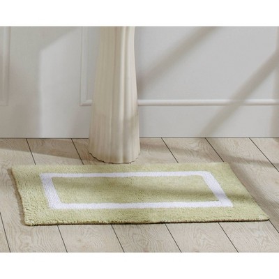 2pc Hotel Collection Bath Rug Set Sage/White - Better Trends