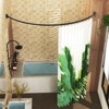 LunaLulinlk Curved Shower Curtain Rod 43-72 Inches Adjustable, Shower Rods for Bathroom Aluminum Rustproof - 2 of 4