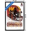 Trends International NFL Washington Commanders - Drip Helmet 22 Framed Wall Poster Prints - 3 of 4