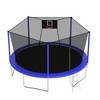 QingMoon Outdoor Trampoline,With UV-resistant Safety Net, Soft Rebound Pad,Ladder,Basketball net,Safe And Wear-Resistant Trampoline - 4 of 4