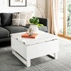 Vanna Lift - Top Coffee Table - FOX2233A - White - Safavieh Couture - 2 of 4