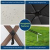 6-Sided Pop Up Gazebo Tent, Waterproof UV Protection Screen Canopy, Portable Instant Shelter with Carry Bag & Stakes - 4 of 4