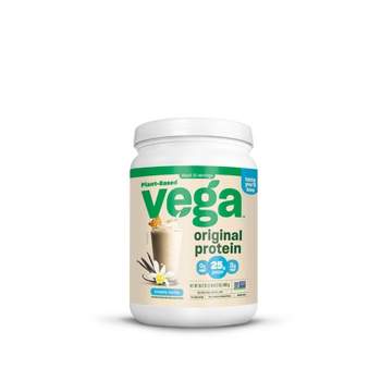Vega Original Vanilla Plant-Based and Vegan Organic Plant Based Protein Powder - 16.2oz