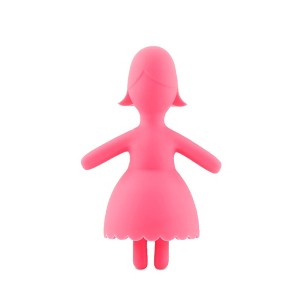 TrueZoo Betty Bottle Stopper - Novelty Wine Corks - Wine Bottle Plugs - Wine Preserver Barware Accessories - Silicone, Pink Set of 1 - 1 of 4
