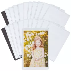 24-Pack Magnetic Wallet Picture Frame, Fits 3 x 3.85 inches Photo