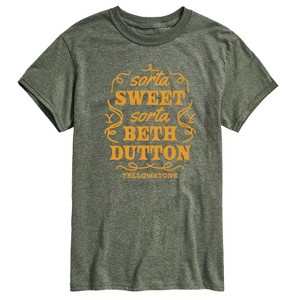 Men's - Yellowstone - Sorta Sweet Sorta Beth Dutton Short Sleeve Graphic T-Shirt - 1 of 4