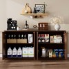 59" Modern Sideboard Buffet Cabinet, 4-Door Storage TV Stand with Adjustable Shelves for Living Room Kitchen Bedroom-3irtyhousy - 3 of 4