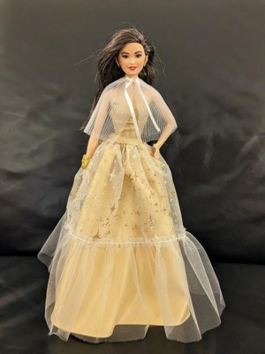 Barbie 13 Signature 2023 Holiday Collector Doll With Golden Gown And Black  Hair : Target