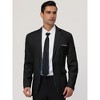 Lars Amadeus Men's Dress Slim Fit Single Breasted One Button Suit Sports Blazer - 2 of 4