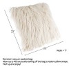 22-Inch Luxury Square Floor Plush Pillow – For Bedroom or Living Room by Hastings Home - 2 of 4