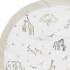 Sweet Jojo Designs Boy or Girl Gender Neutral Unisex Baby Tummy Time Playmat Serengeti Animals Taupe Grey and White - 3 of 4