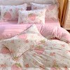 Angel Sar 3-Piece Strawberry Print Duvet Cover Set, Twin Size Microfiber Bedding Set with 2 Pillow Shams, Cute Fruit Themed Quilt Cover - 4 of 4