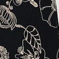 black taupe floral