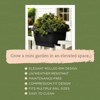 Bloem 24" Classic Resin Deck Rail Planter, Black - 4 of 4