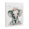 Stupell Industries Nursery Floral Elephant Canvas Art - 2 of 4