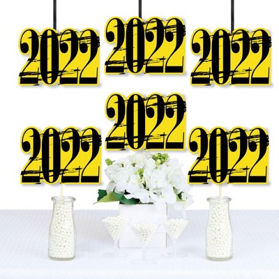 Big Dot of Happiness Yellow Grad 2022 - Best is Yet to Come - 2022 Decorations DIY Yellow Graduation Party Essentials - Set of 20