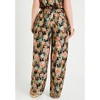 June + Vie by Roaman's Women's Plus Size Wide-Leg Printed Trousers - 3 of 4