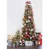 AuldHome Design 6pc Set Vintage Retro Christmas Ornaments; Nostalgic Tree Decorations in Metal Frames - 4 of 4