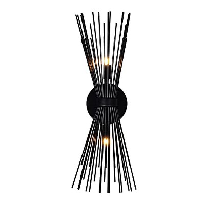 CWI Lighting Savannah 2 Light Wall Sconce With Black Finish