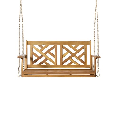 Teak on sale porch swing