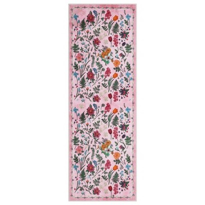 homfan Colorful Color Floral Door Mat Indoor Entrance Non-Slip Soft Oriental Vintage Carpet Kitchen Entryway Bedroom Corridors Indoor