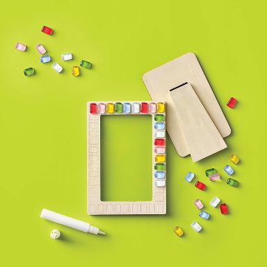 3"x5" Mosaic Frame Father's Day Craft Activity Kit - Mondo Llama™