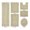 Lux Premium 100% Cotton Tufted Solid Reversible 6 PC Bath Rug Set – Ultra-Soft, Water-Absorbent, Durable, Machine Washable Bathroom Rug - 2 of 4