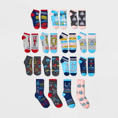 Women's Friends 15 Days of Socks Advent Calendar - Assorted Colors 4-10