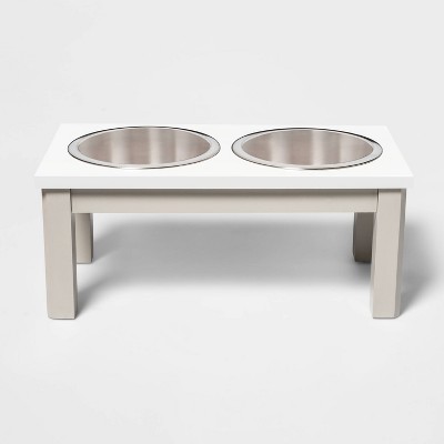 PawHut Elevated Dog Bowls with Stand, Raised Dog Feeder for Large