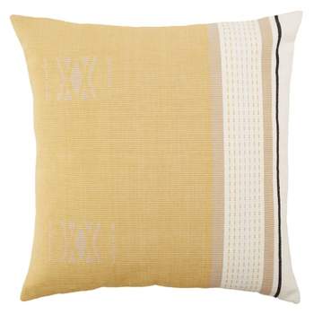 22"x22" Oversize Parvati Tribal Square Throw Pillow Cover - Jaipur Living
