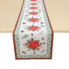 Unique Bargains Christmas Table Runner Polyester Red White Green 71x14 Inch 1 Pc - 4 of 4