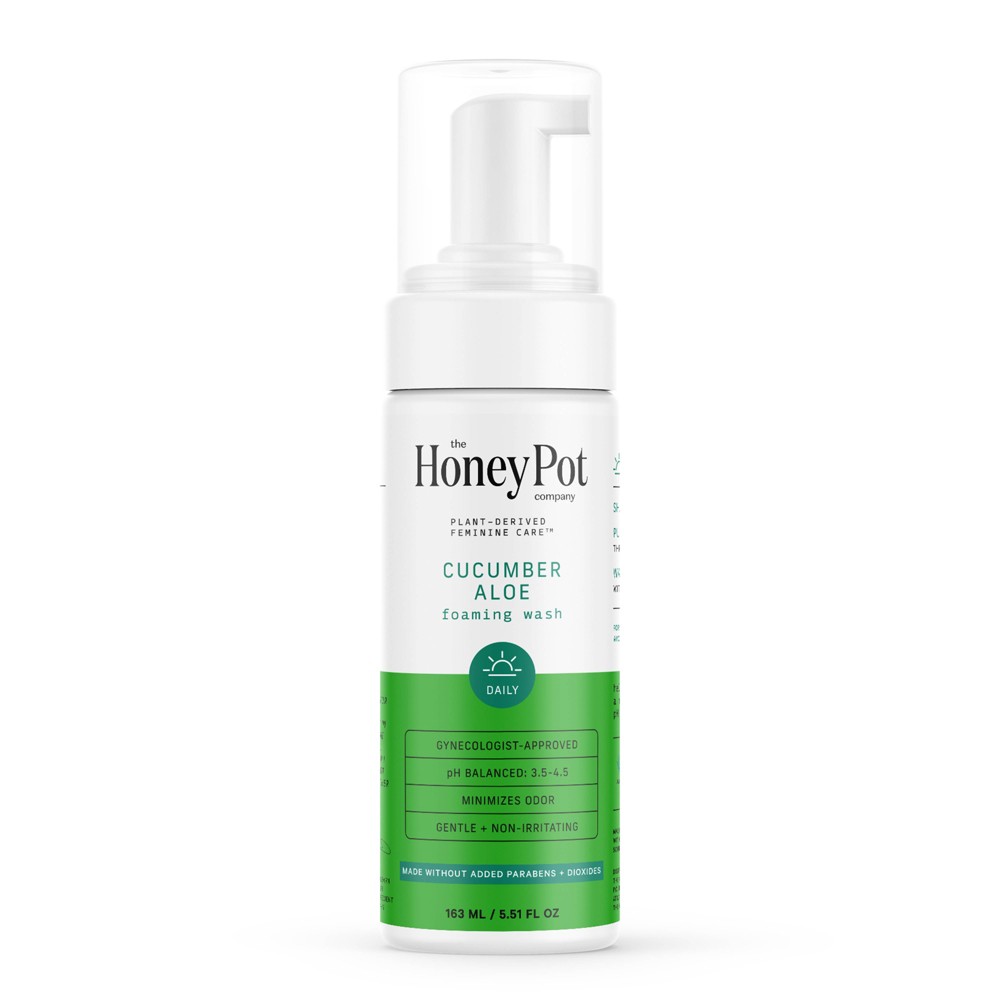 The Honey Pot Company, Cucumber Aloe Feminine Foaming Wash - 5.51 fl oz