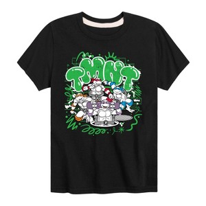 Boys' - Teenage Mutant Ninja Turtles - Paint Logo Short Sleeve Graphic T-Shirt - 1 of 4