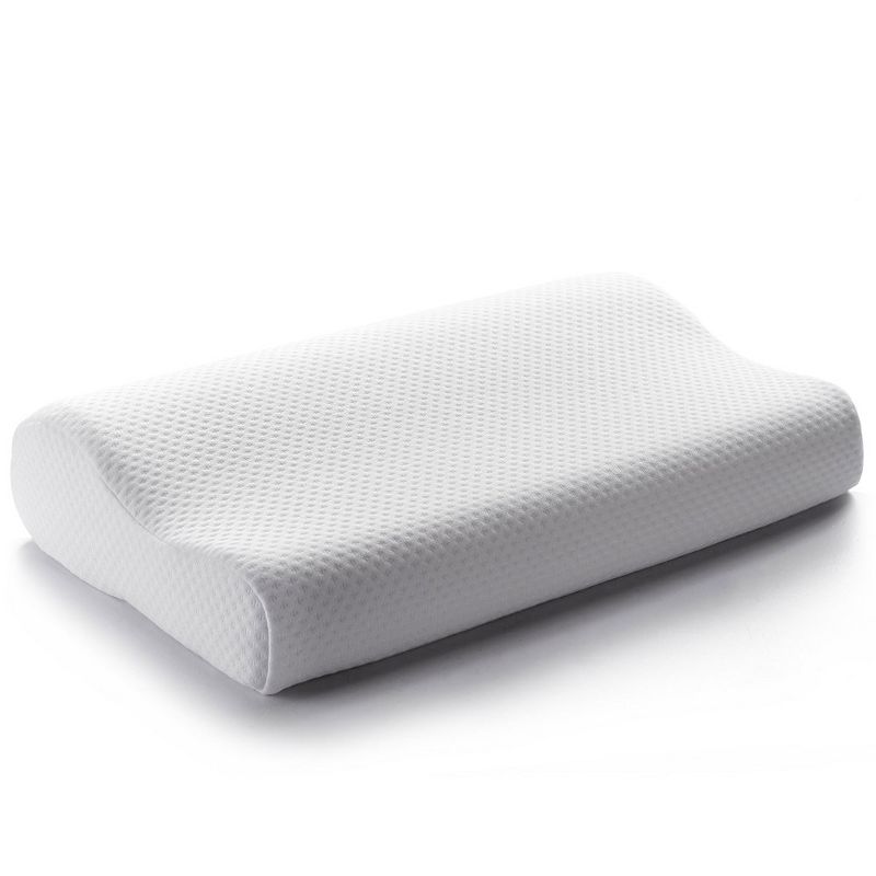 Cheer Collection Contour Memory Foam Pillow with Washable Cover - White, 5 of 6