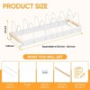 LunaLulinlk Expandable Pots and Pans Organizer, Metal Pan Lid Organizer with 7 Adjustable Dividers Pot Rack for Kitchen Cabinets, White - 3 of 4