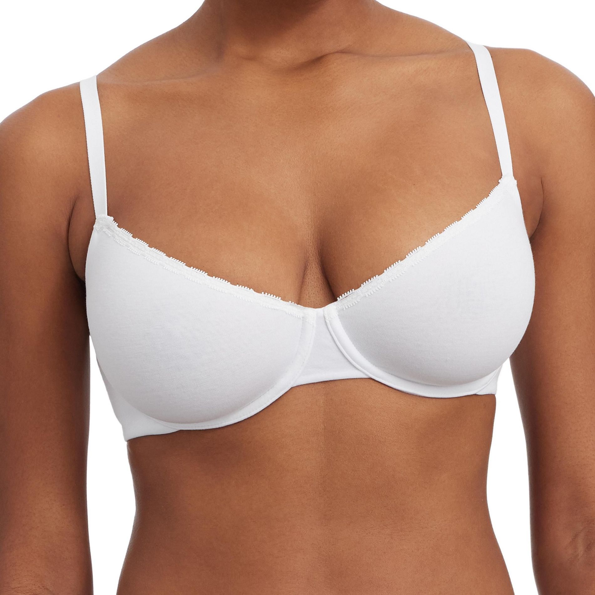 Skarlett Blue Women's Adorned Cotton Underwire Bra 324211, White, 32C