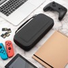 Insten Carrying Case with 10 Game Slots Holder for Nintendo Switch Lite - Portable & Protective Travel Cover Accessories, Black - 3 of 4