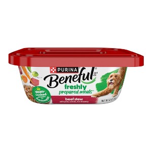 Purina Beneful Prepared Meals Stew Recipes Wet Dog Food - 10oz - 1 of 4