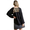 Women's Leopard Print Long Sleeve Top - umgee - 2 of 4