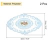 Unique Bargains Retro Lace Embroidered Polyester Placemat 2 Pcs - 2 of 4