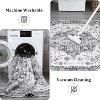 Washable Area Rug for Bedroom Large Living Room Soft Rug, Non Slip Medallion Oriental Floor Carpet, Low Pile Indoor Vintage Distressed Rug - 3 of 4