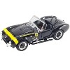 Shelby Cobra 427 S/C "Terlingua Racing Team" Black with Yellow "Shelby Collectibles" Series 1/64 Diecast Model Car by ACME - 4 of 4