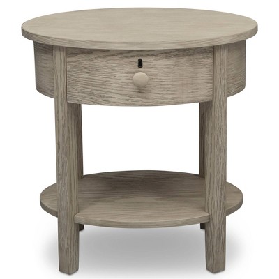 Delta Children Farmhouse Nightstand - Textured Limestone