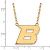 Black Bow Jewelry 14k Yellow Gold Plated Sterling Silver Boise State Broncos NCAA Necklace 18 Inch - image 2 of 4