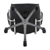 Simple Relax Leatherette and Metal Home Office Chair with Adjustable Height in Black - 4 of 4